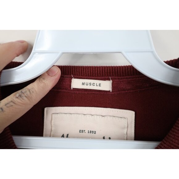 Vtg 90s Y2K Abercrombie & Fitch Mens M Muscle Ribbed Knit Long Sleeve T-Shirt - Picture 6 of 14